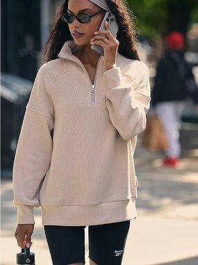 NWT Varley by Anthropologie Rhea 1/2 Zip Pullover size small